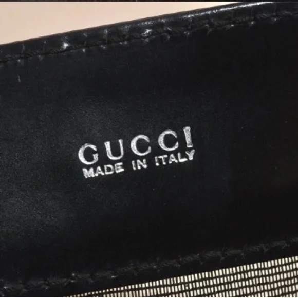 Gucci Black Mesh Tote Bag with Pouch EUC - Picture 9 of 16